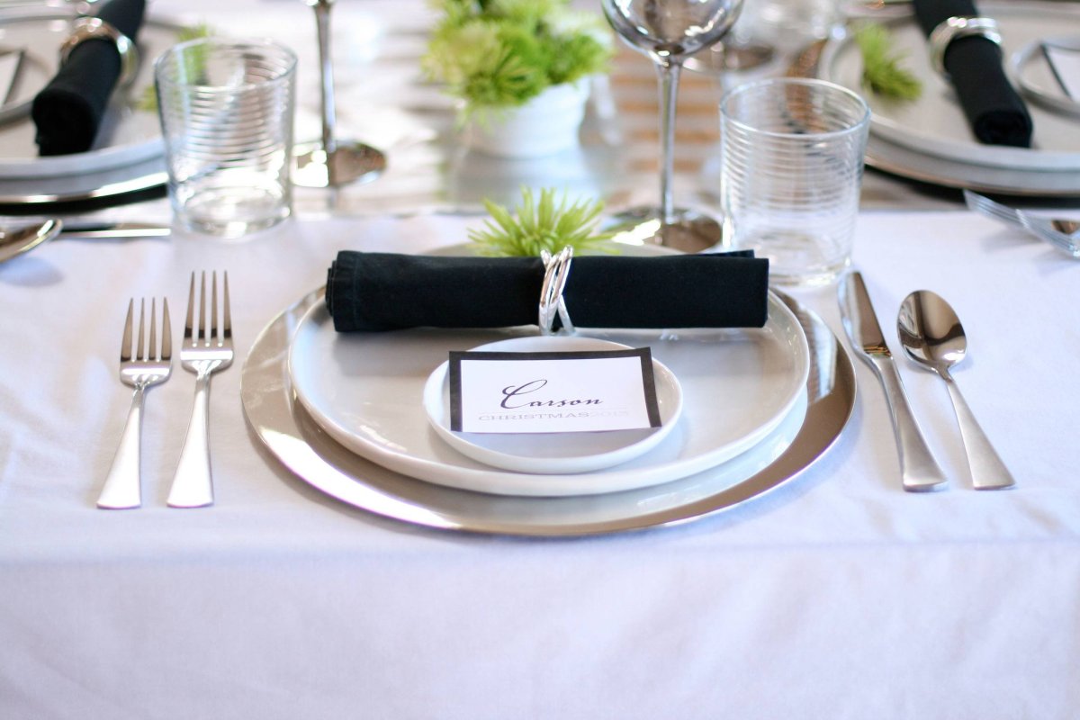 Сервировка хрусталем