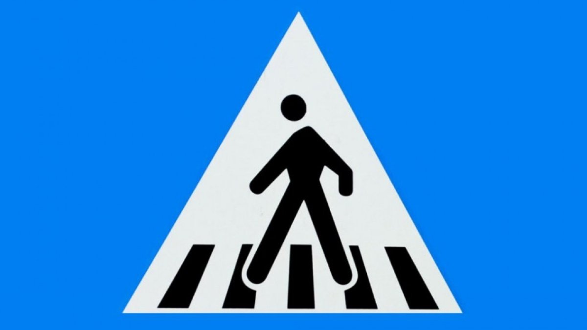 Знак пешеходный переход