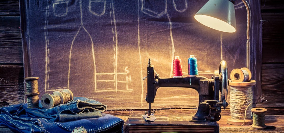 Ткани нитки швейная машинка