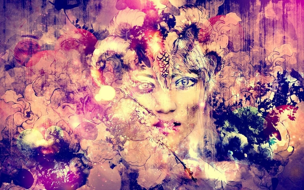 Девушка. Абстракция