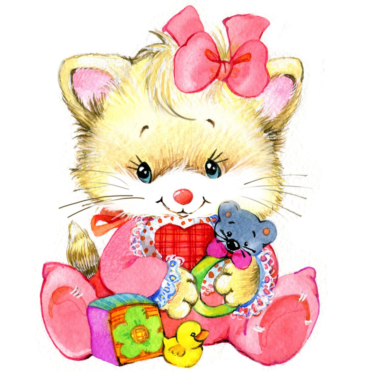 Зверушки с цветами