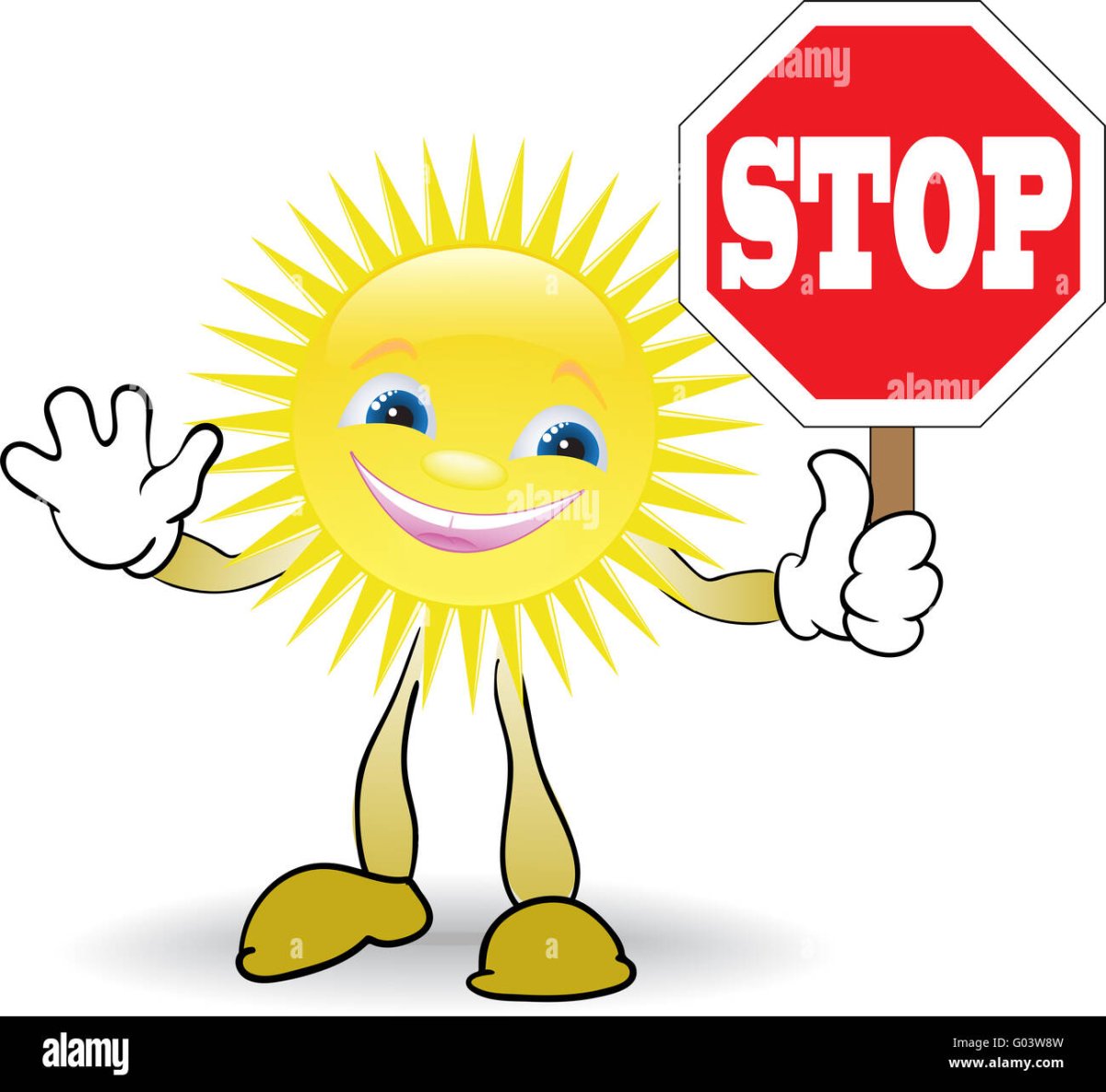 Солнышко со знаком стоп