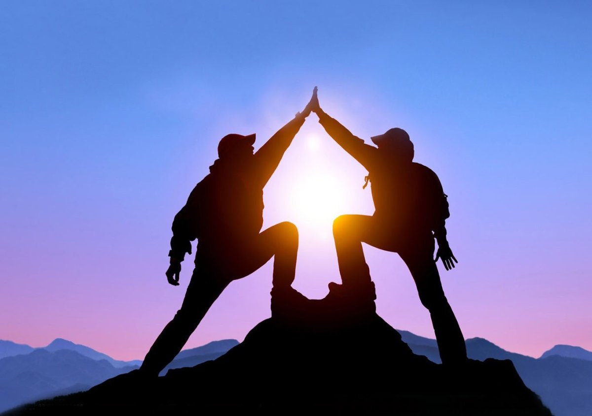 Успех на вершине горы