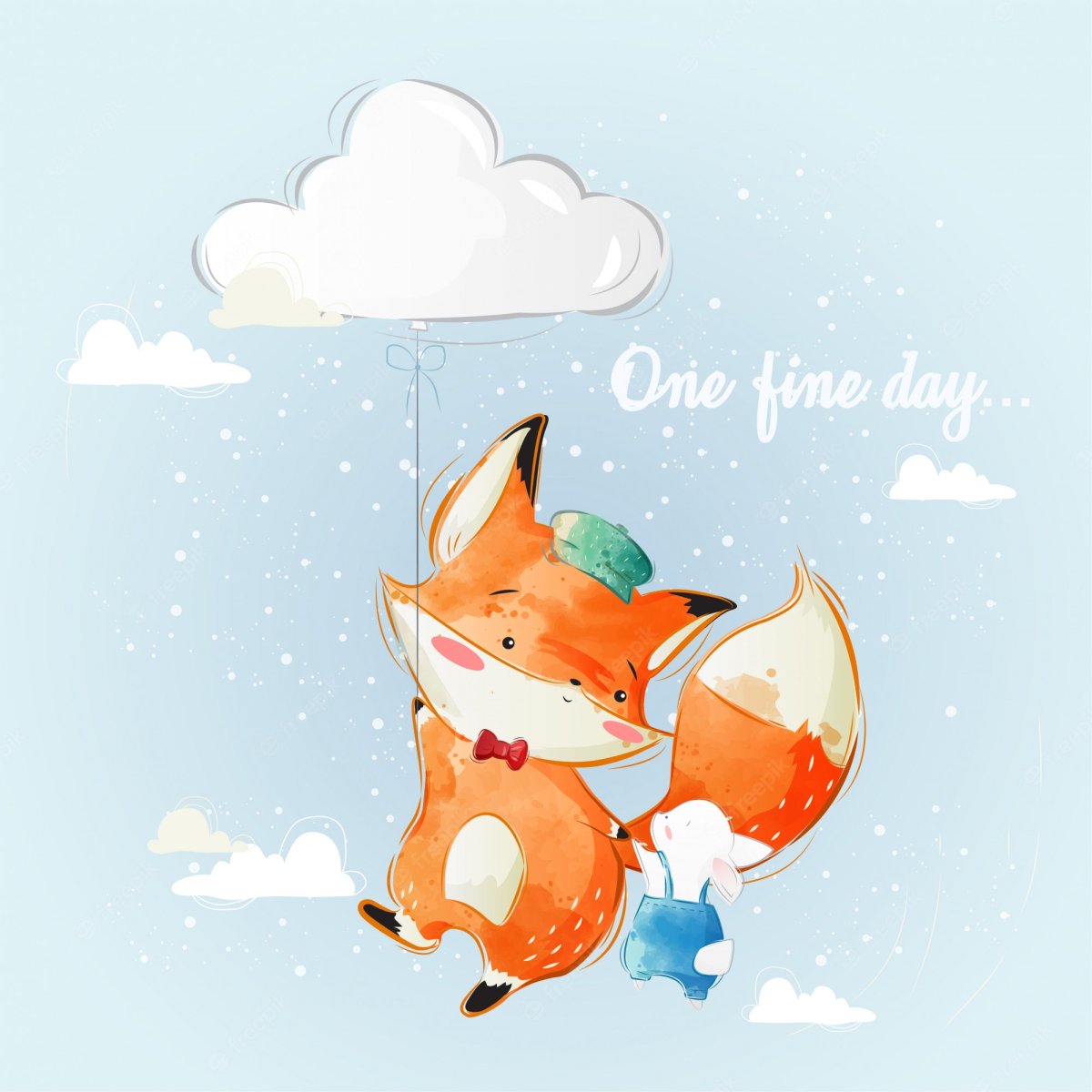 Лиса рисунок