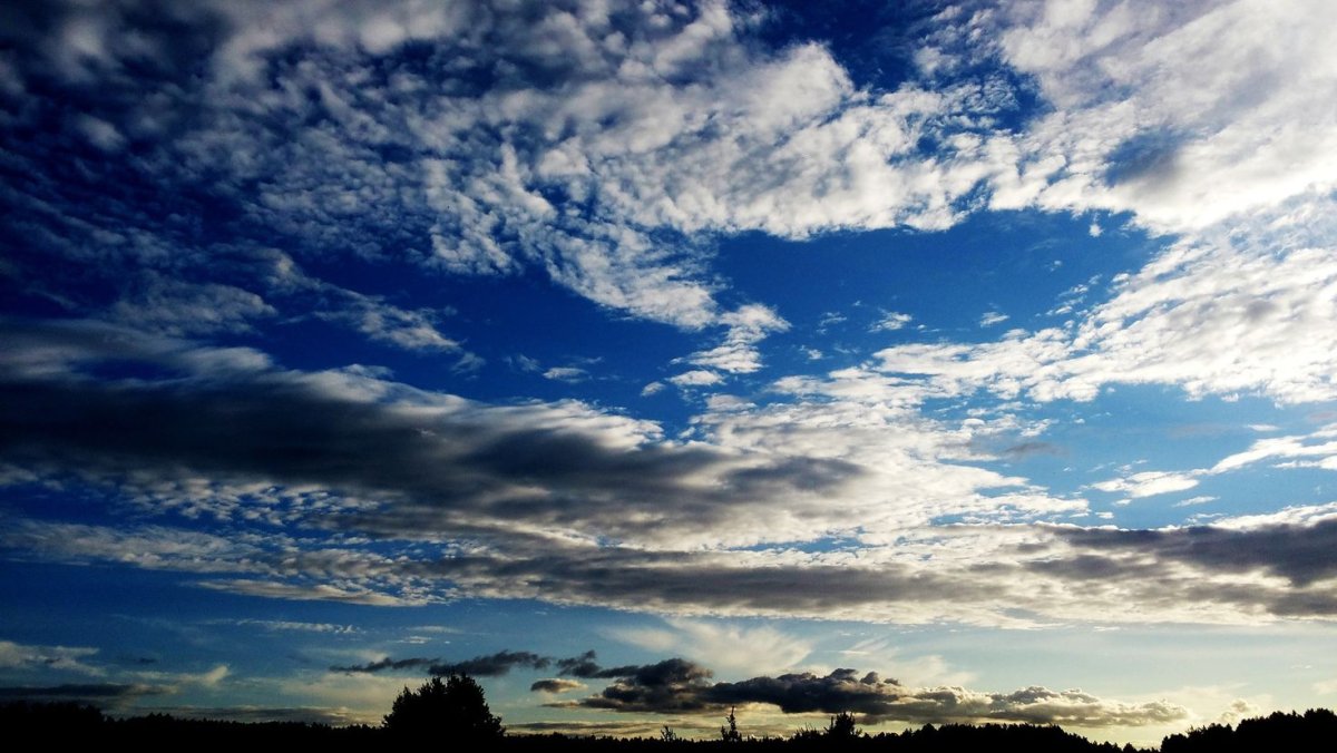 Красивое небо с облаками