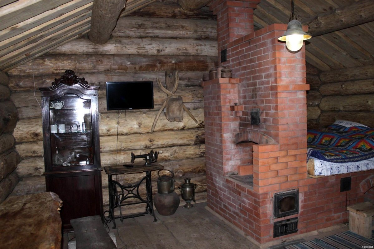 В.М.Максимов - Крестьянская изба 1869