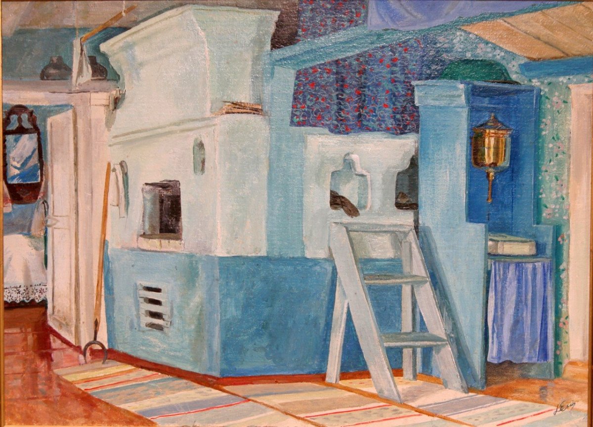 Старинная печь в доме