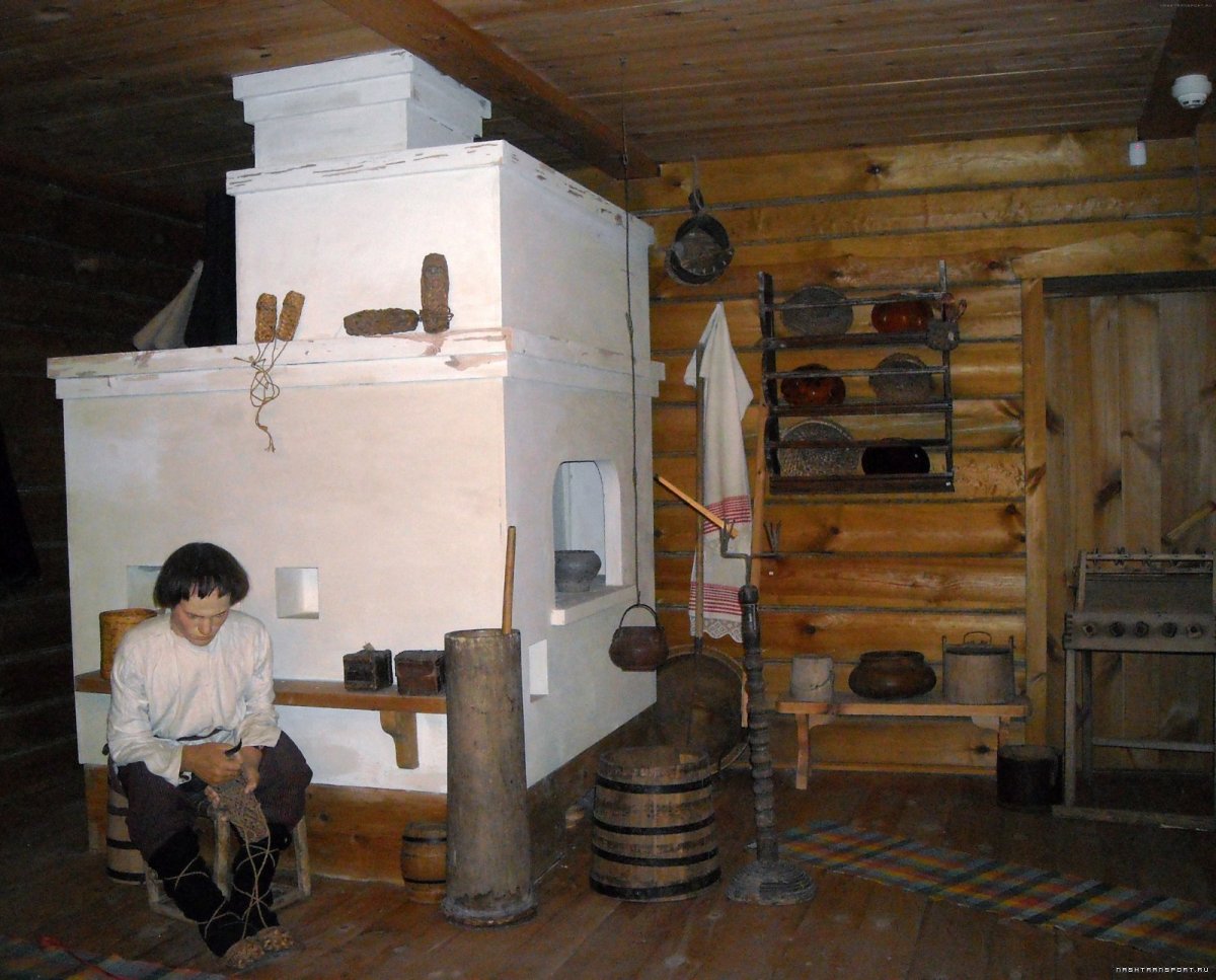 Иллюстрация русской избы