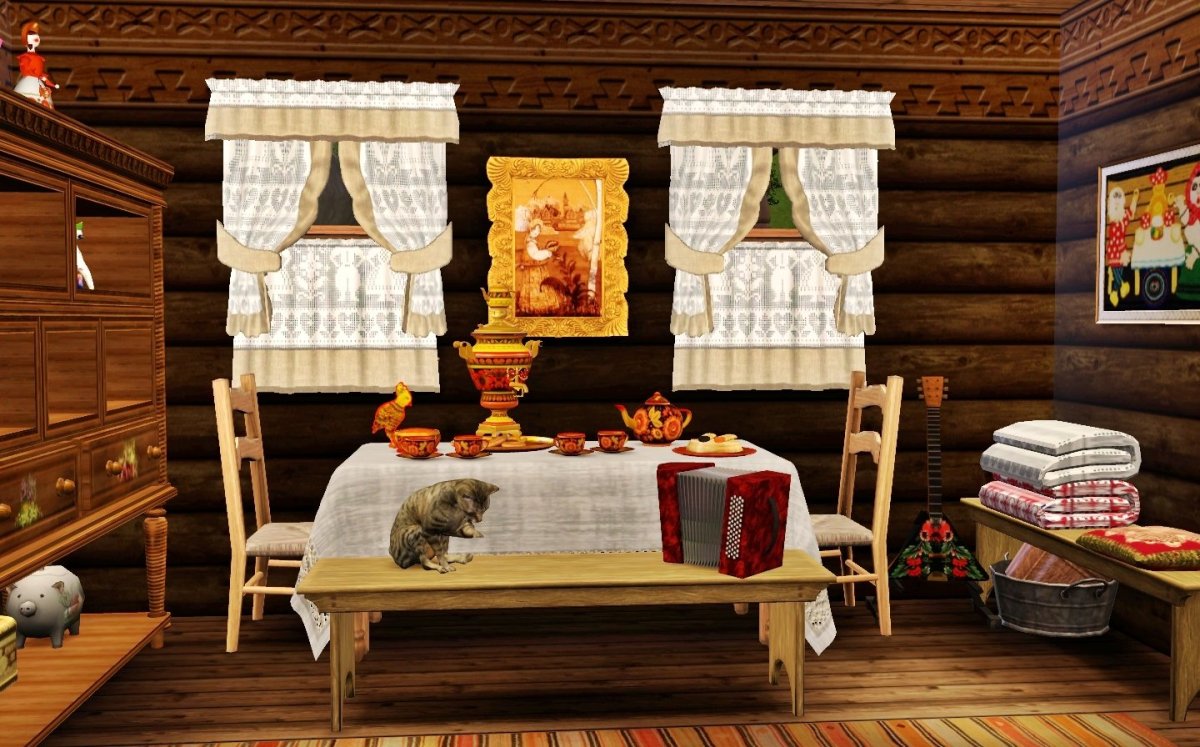 Русская изба Горница