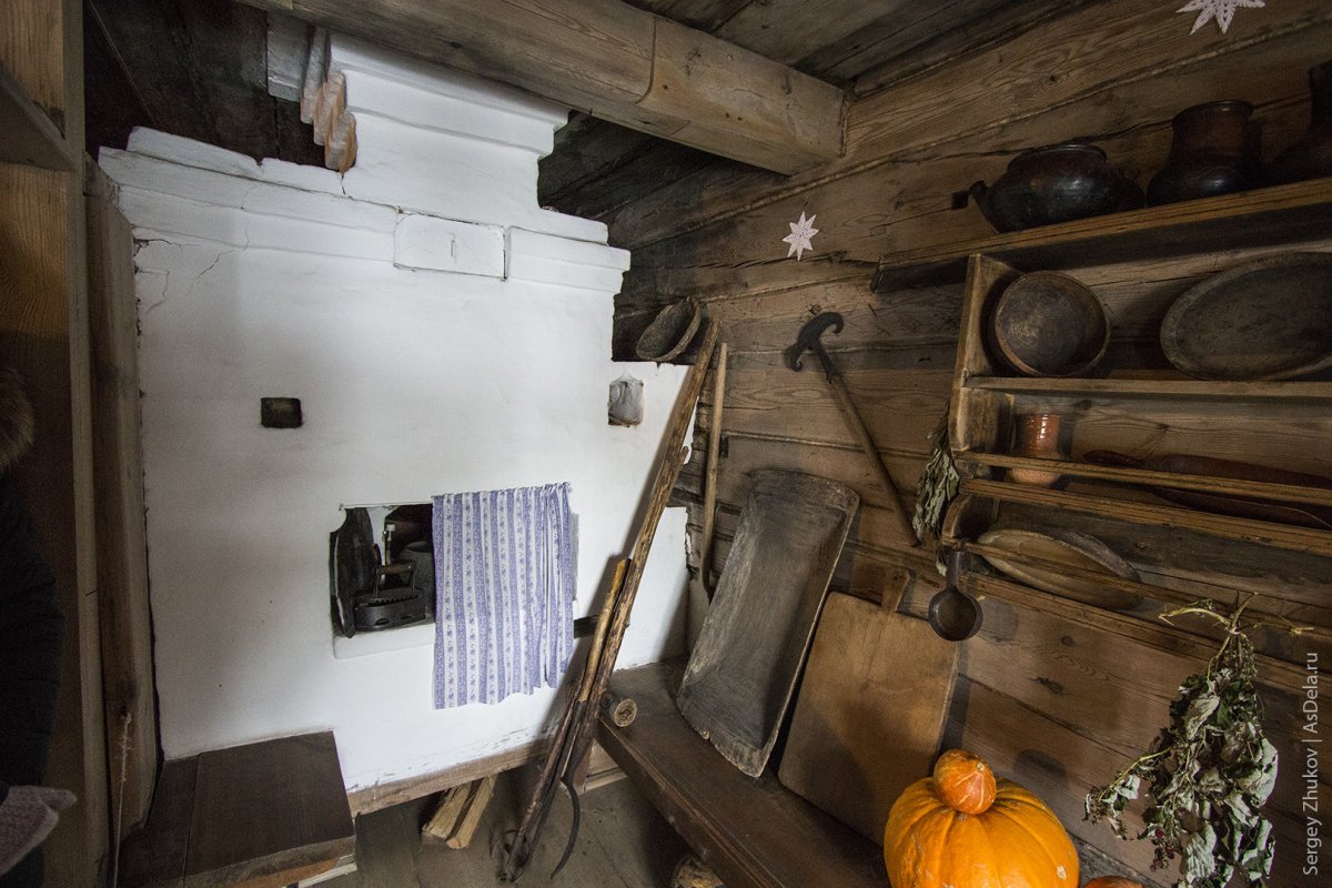 Русская изба внутри убранство