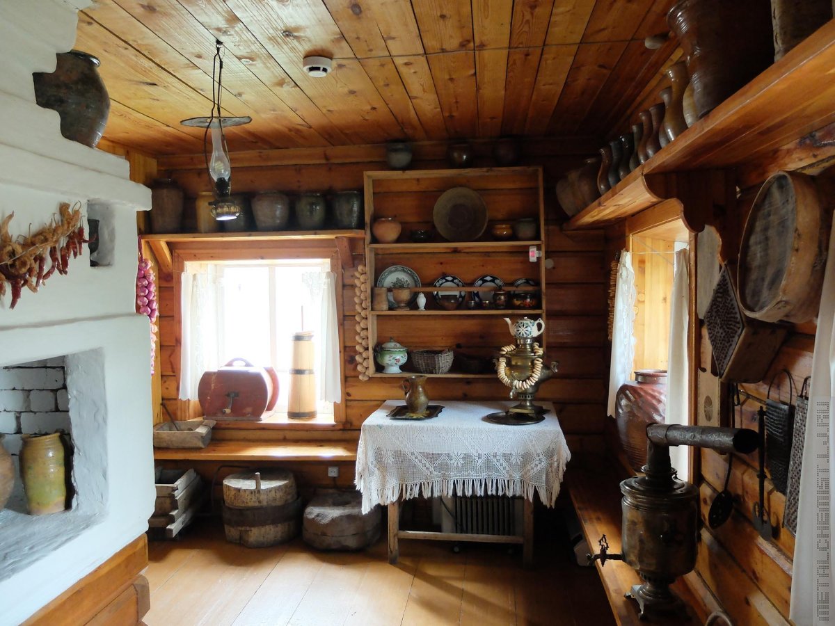 Русская изба полати