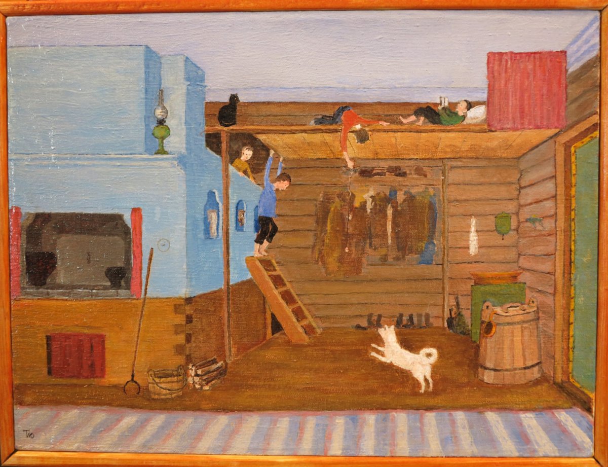 Русская изба пятистенок внутри