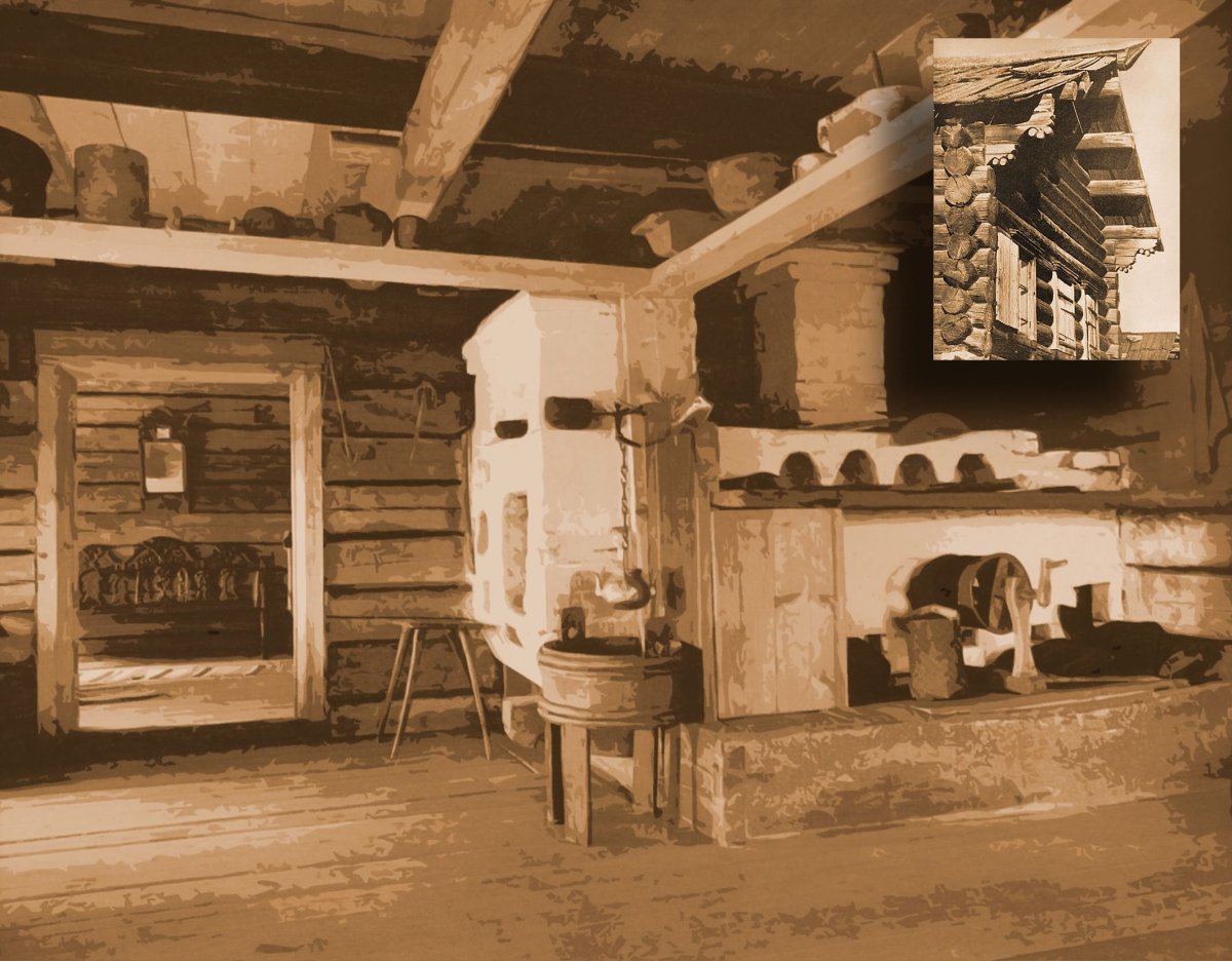 Карл Иванович Кольман интерьер русской избы