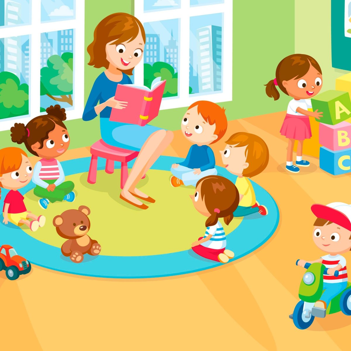 Детский сад иллюстрация