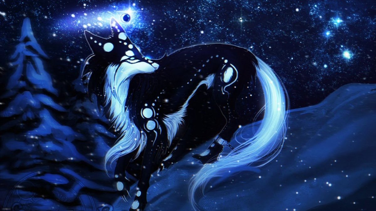 Лунный волк арт