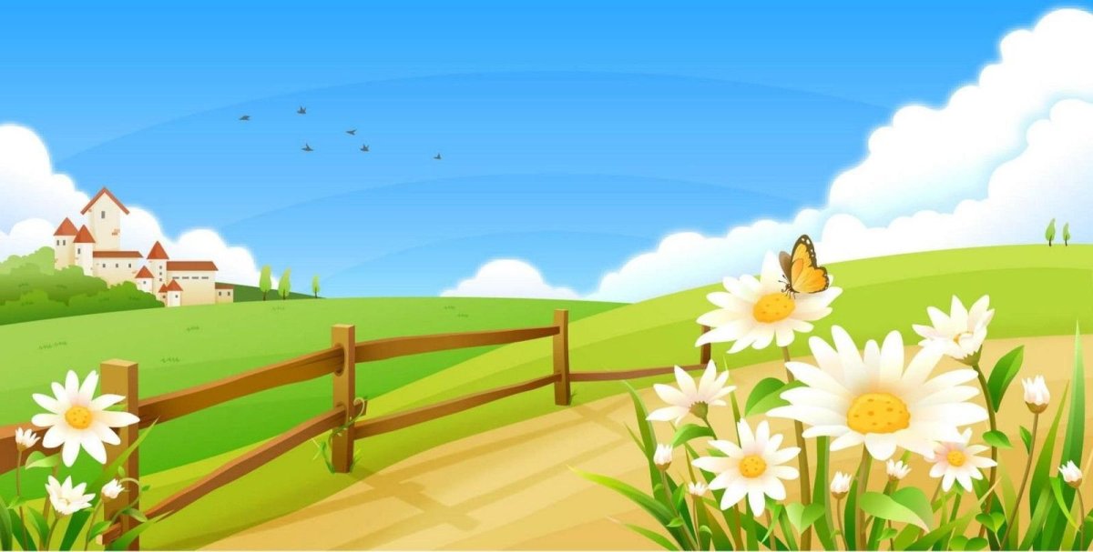 Сельский пейзаж вектор