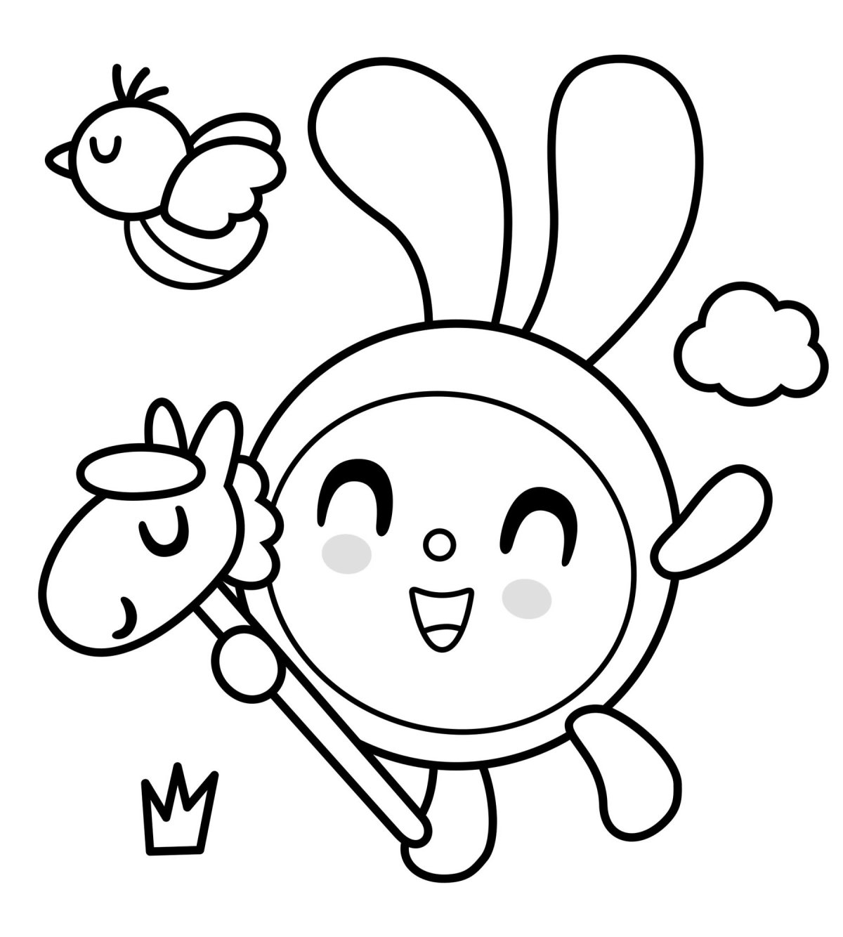 Раскраска Малышарики