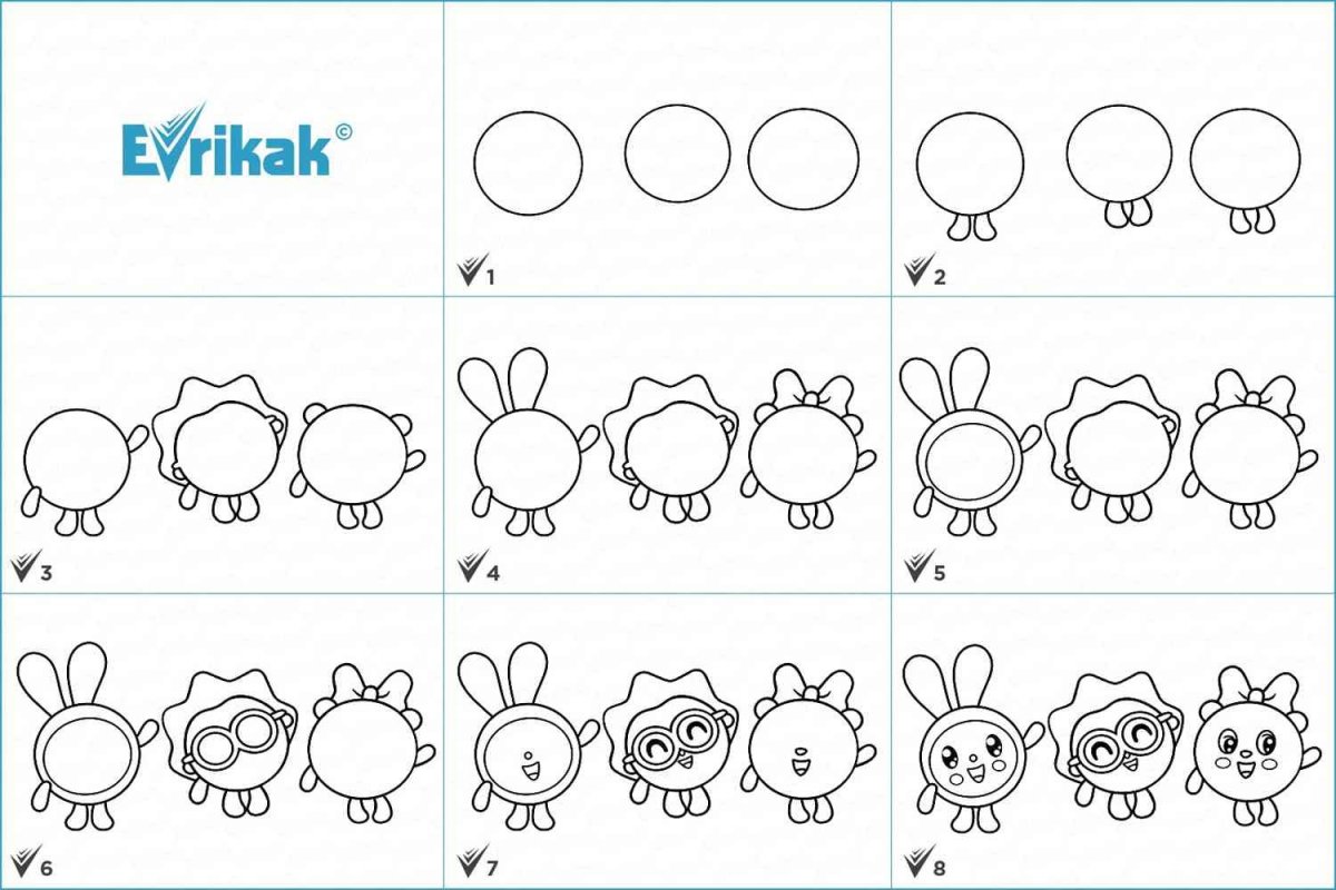 Выкройка Малышариков