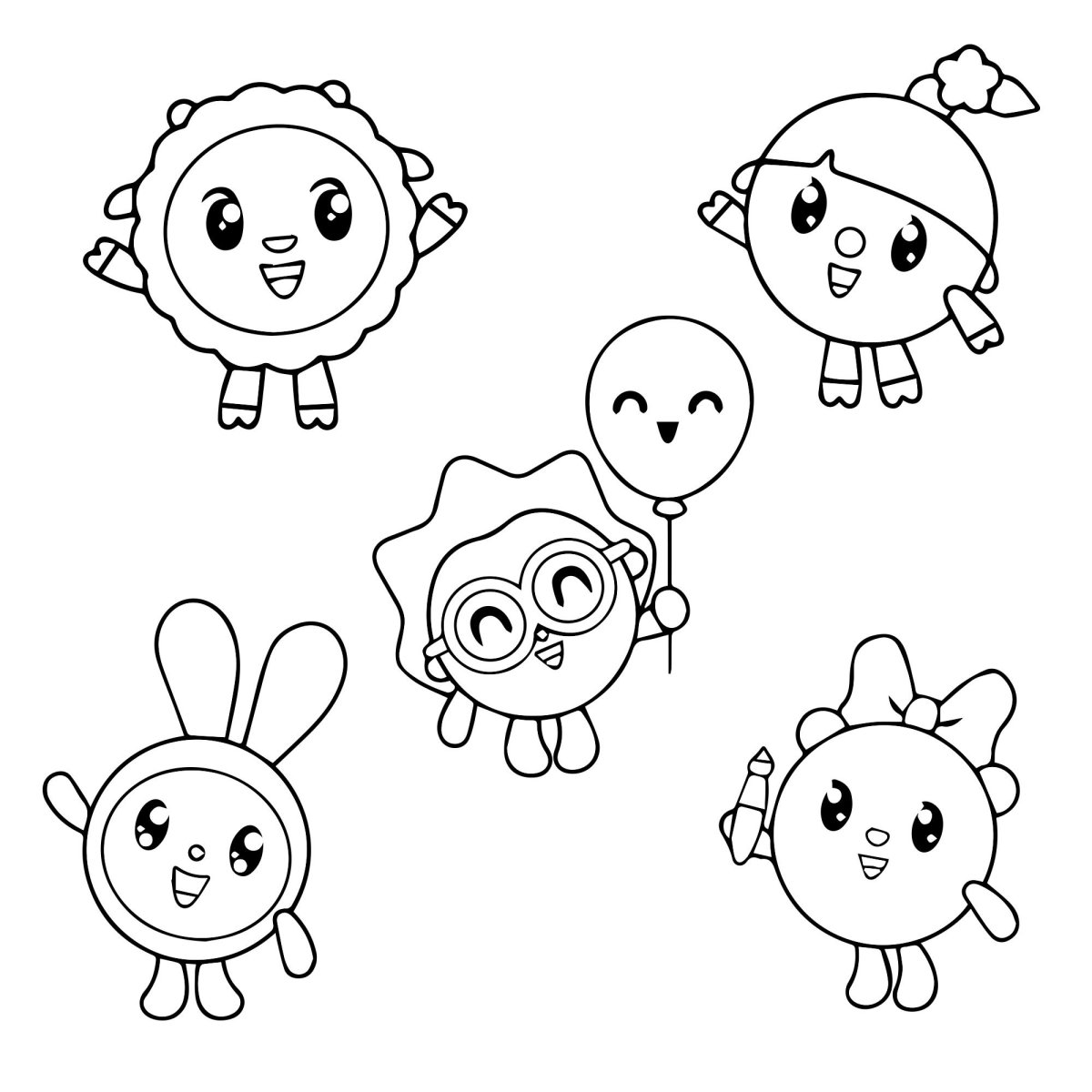 Мозаика Синтез Малышарики с наклейками антонимы