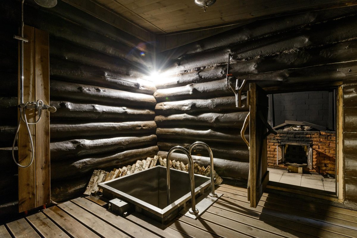 Финская дымная баня