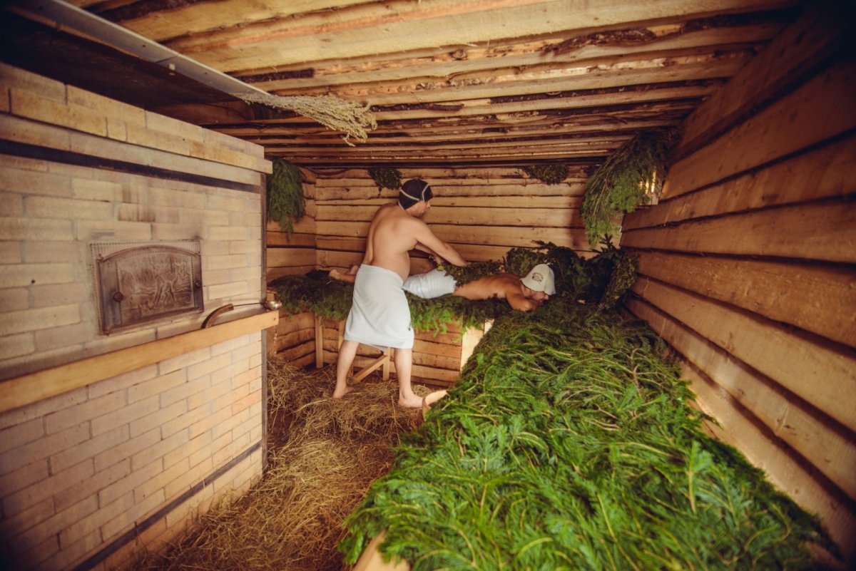 Каменка в бане по черному