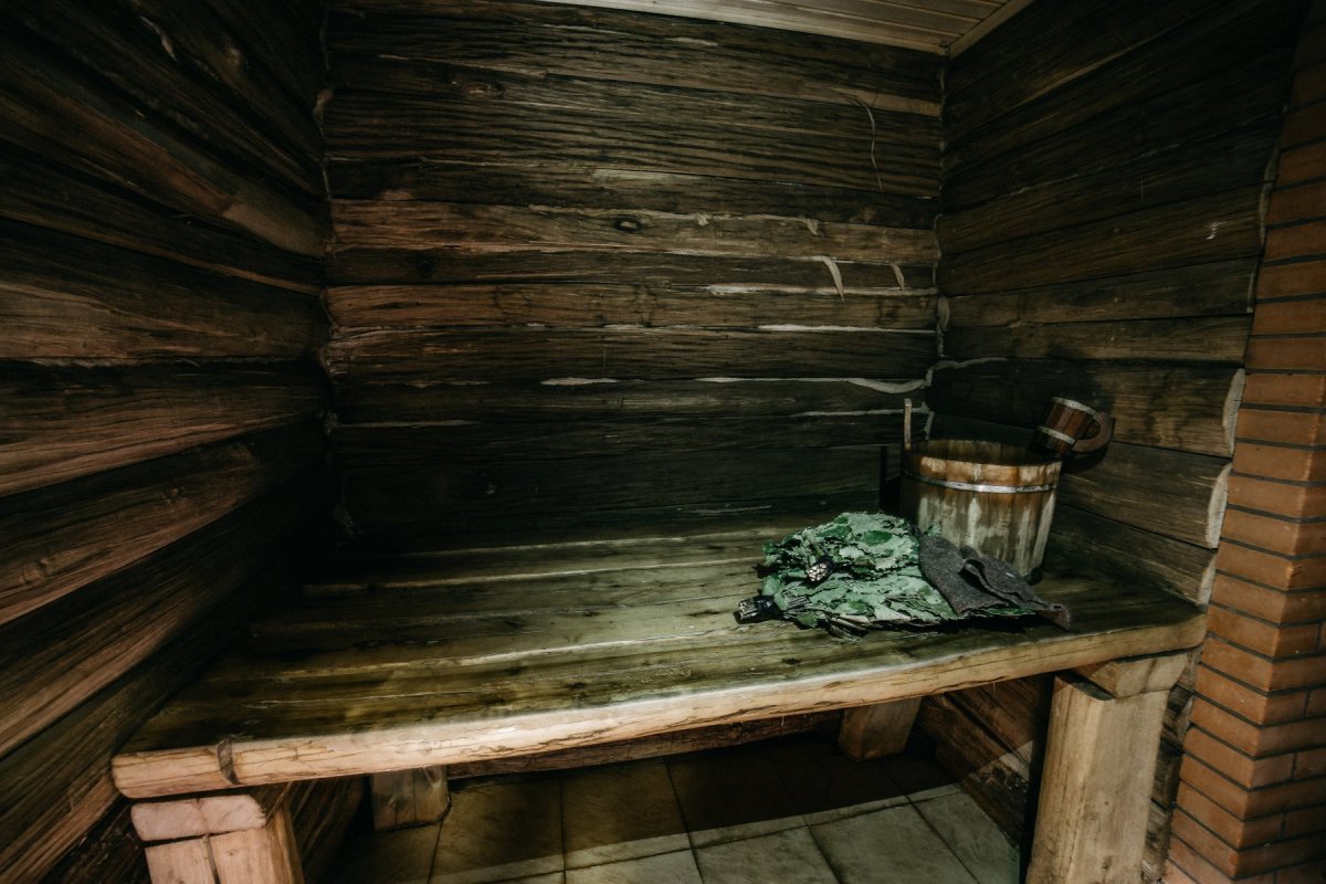 Баня с дымом внутри