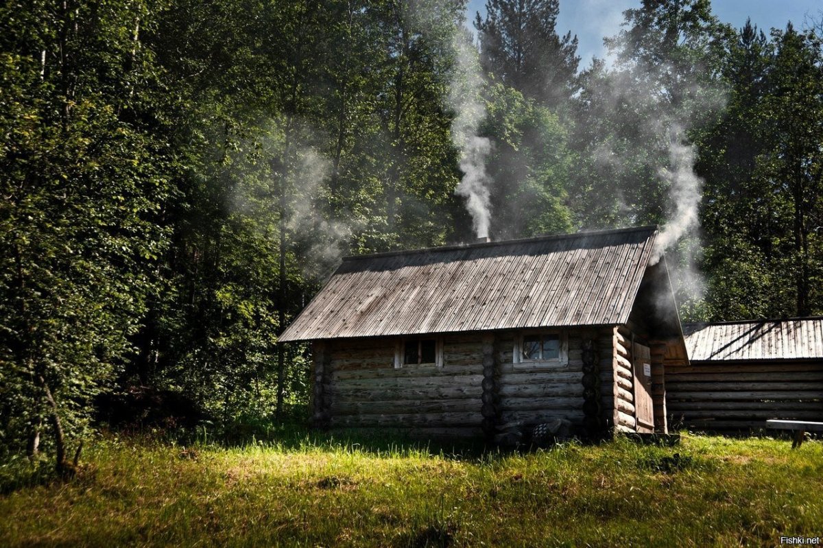 Настоящие русские бани по-чёрному