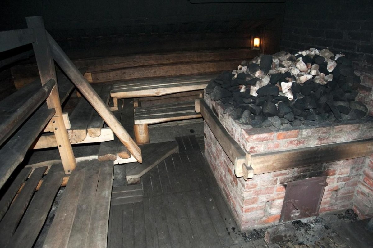 Русская баня по черному