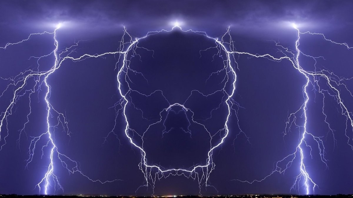 Текстура молнии