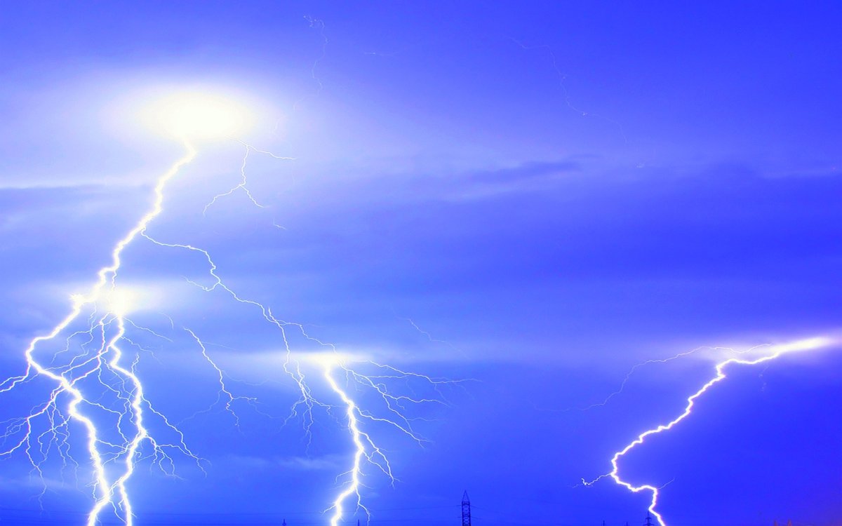 Фон молнии