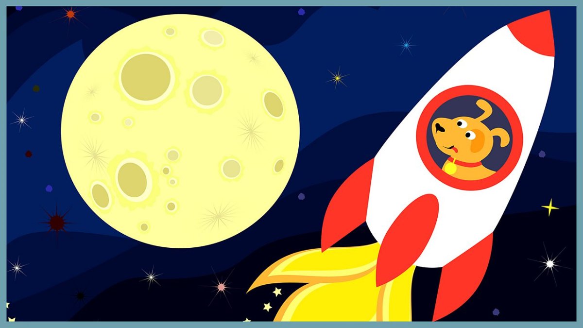 Космос Луна звезды