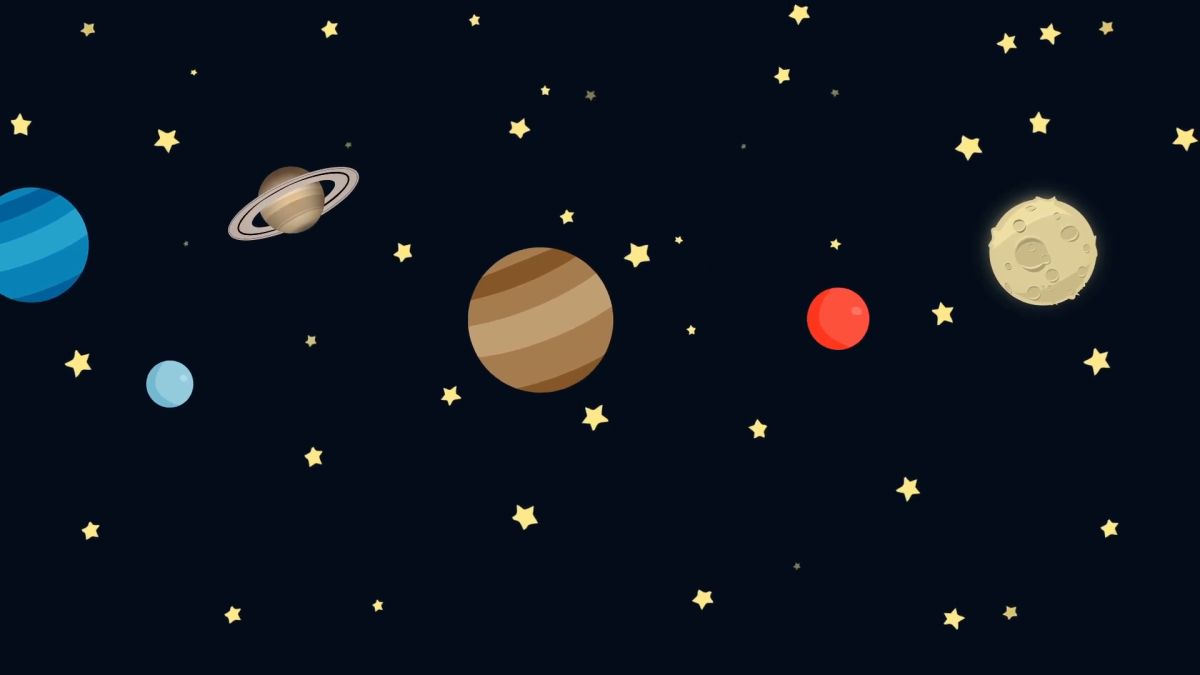 Звездное небо мультяшное