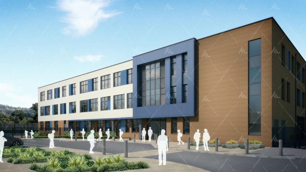 Современная школа снаружи