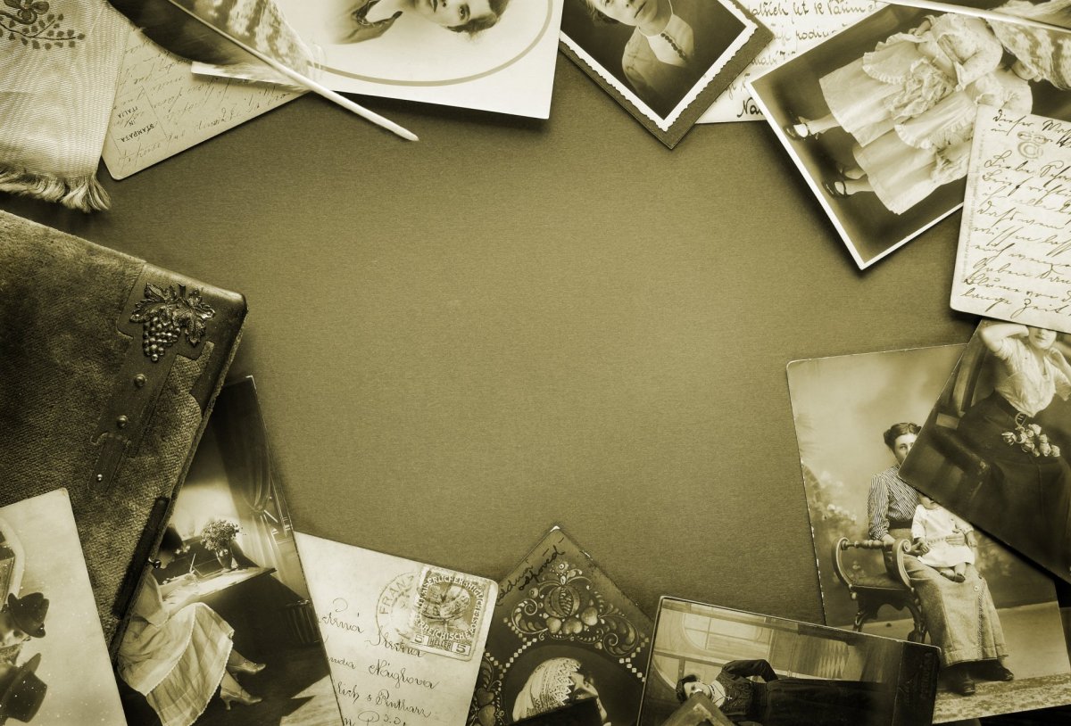 Коллаж в стиле старых фотографий