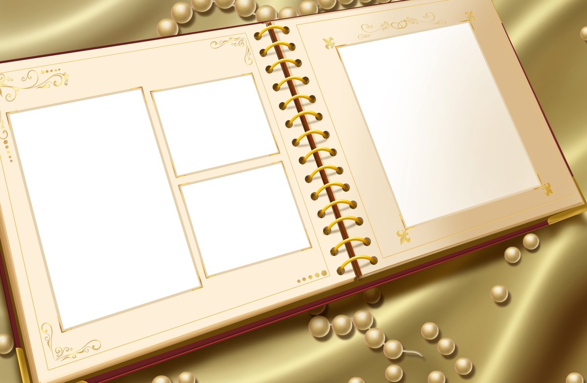 Старый фотоальбом страница