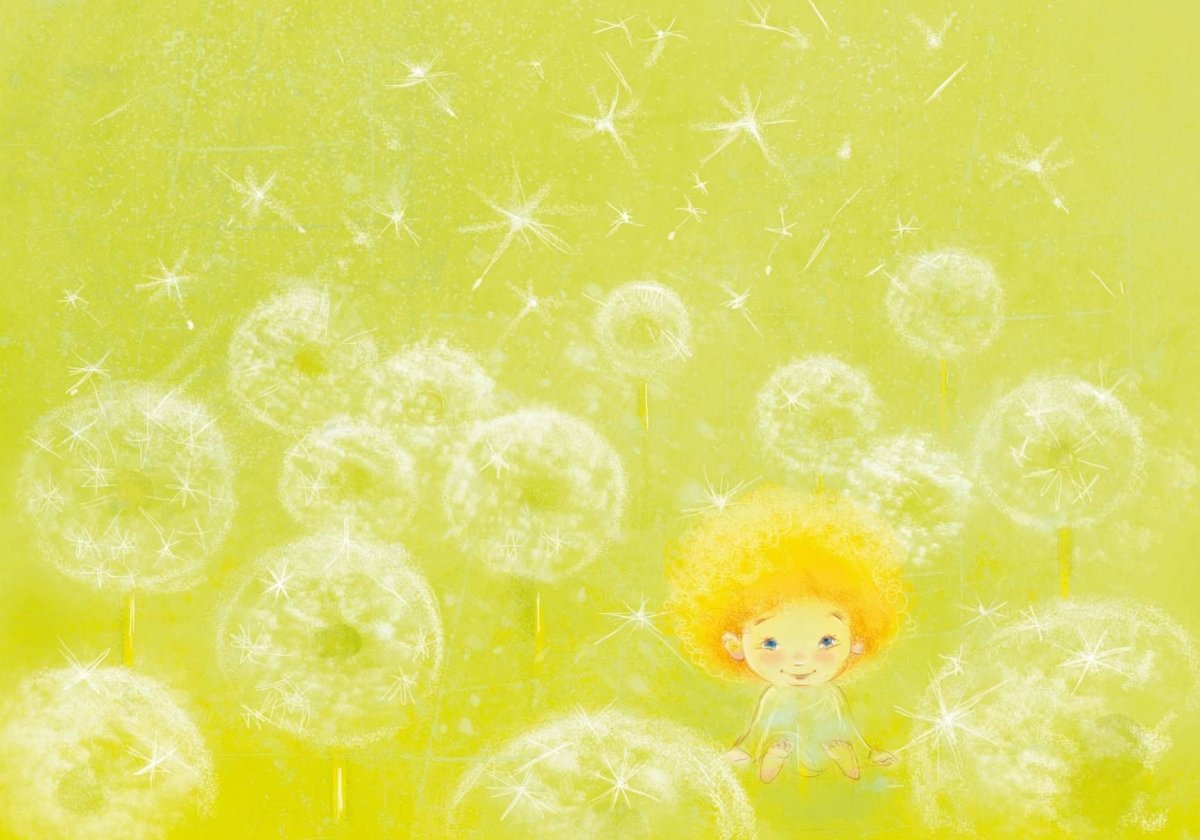 Фон одуванчики