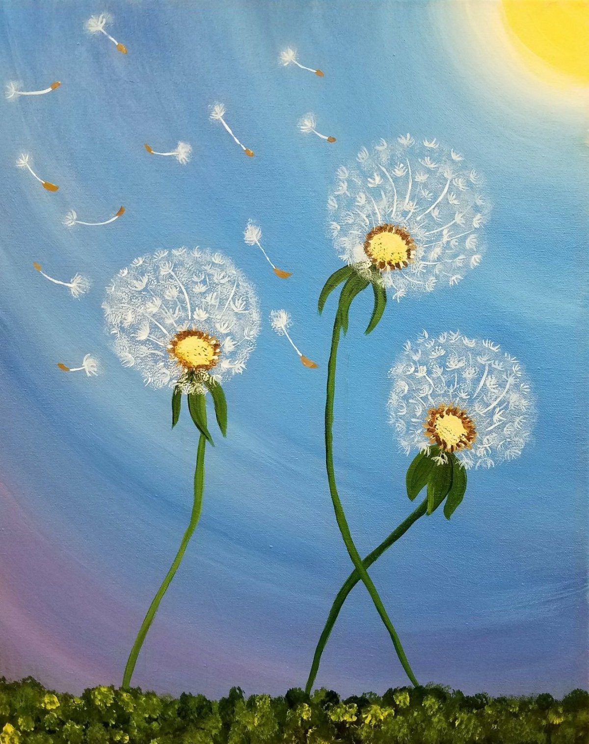 Живопись Ларисса Гамильтон , одуванчики