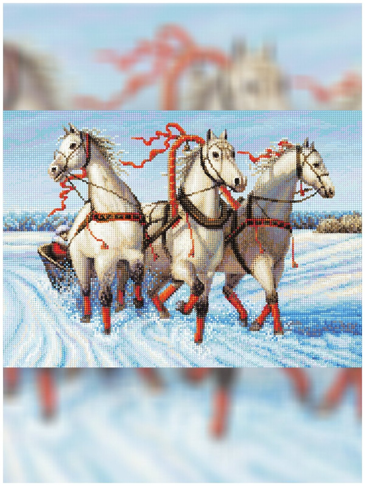 Сказочная тройка лошадей