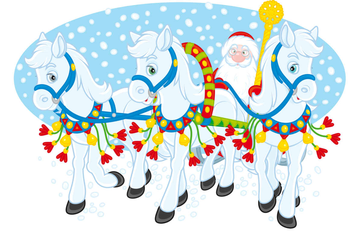 Русская тройка запряжка лошадей