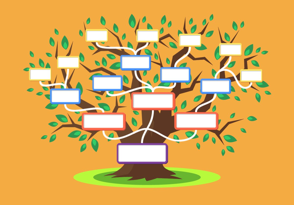 Семейное дерево раскраска