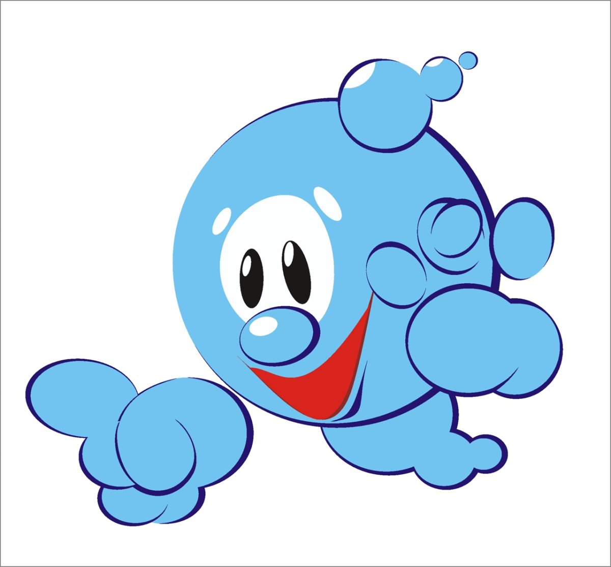 Капельки с цифрами