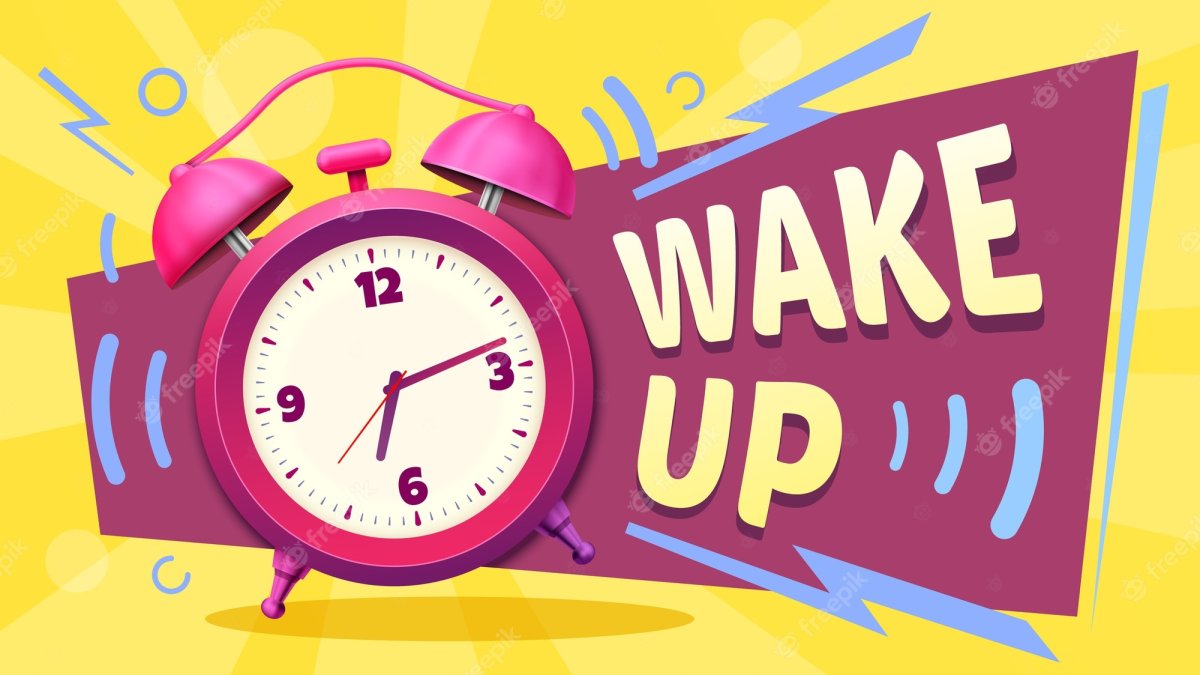 Плакаты с будильниками