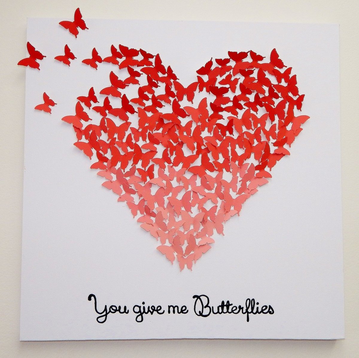 Сердечко из бабочек