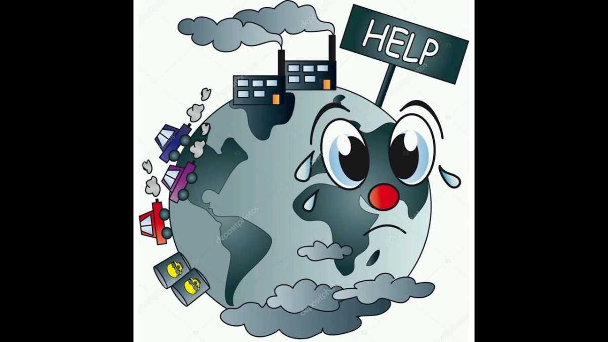 Загрязнение воздуха плакат