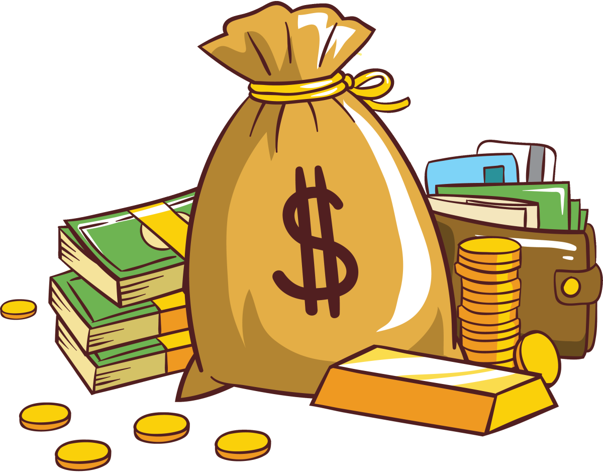 Мешок с деньгами мультяшный