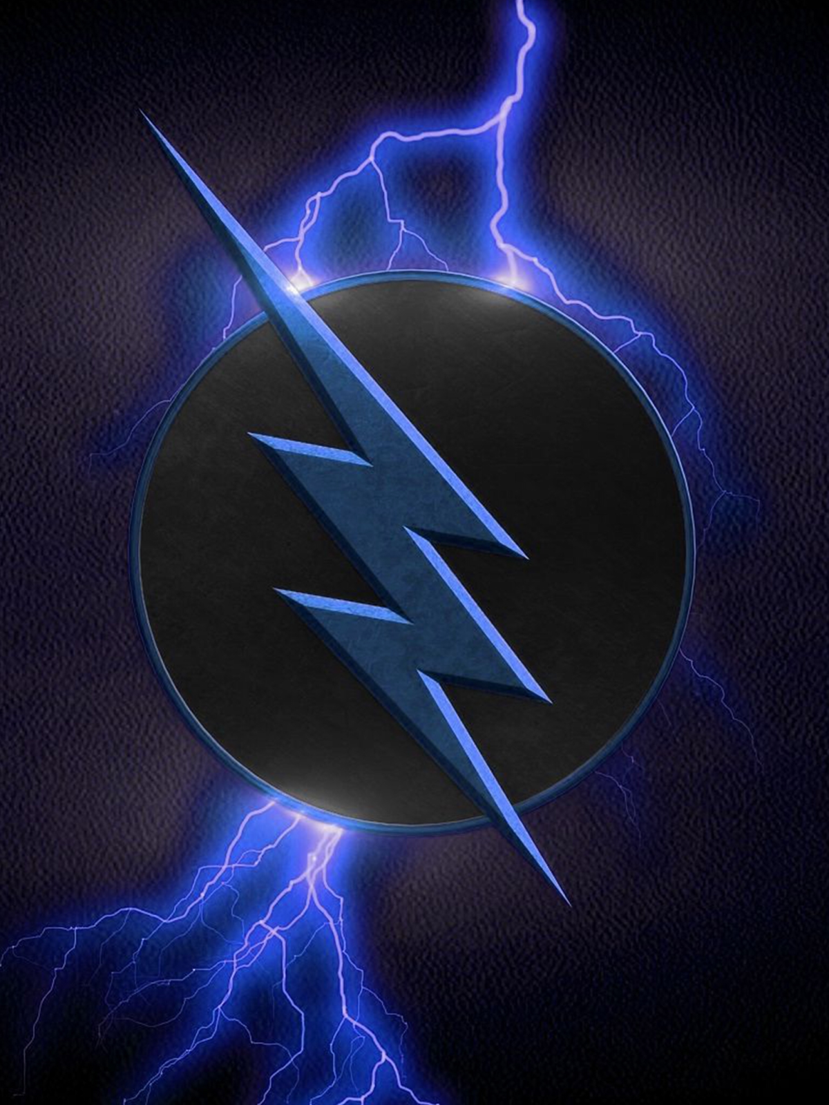 Значок синей молнии
