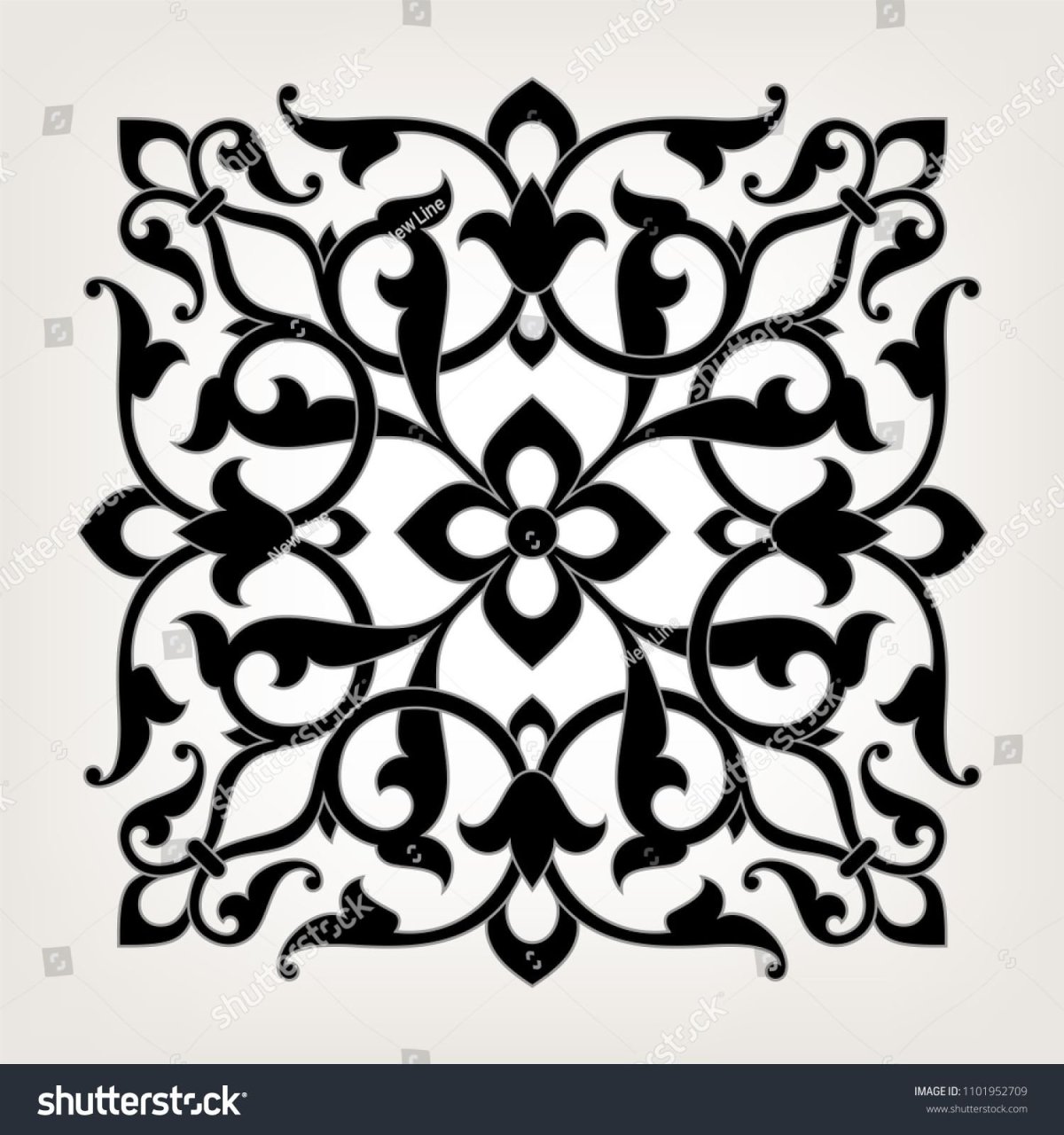 Кубачинский растительный орнамент