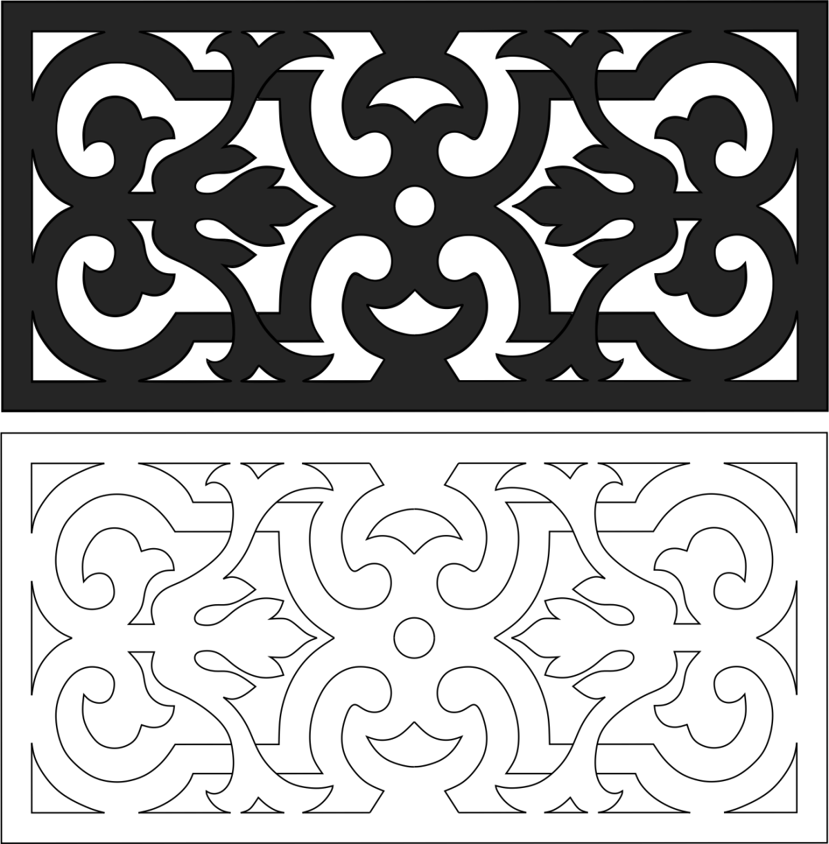 Трафарет "восточные узоры"