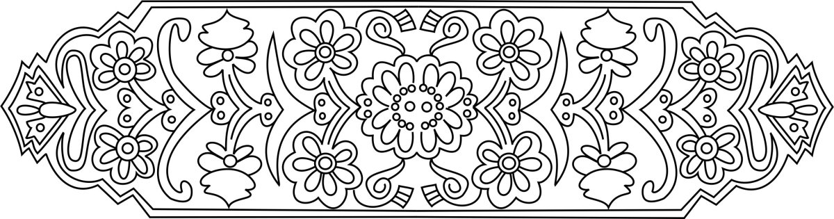 Орнаменты. Раскраска