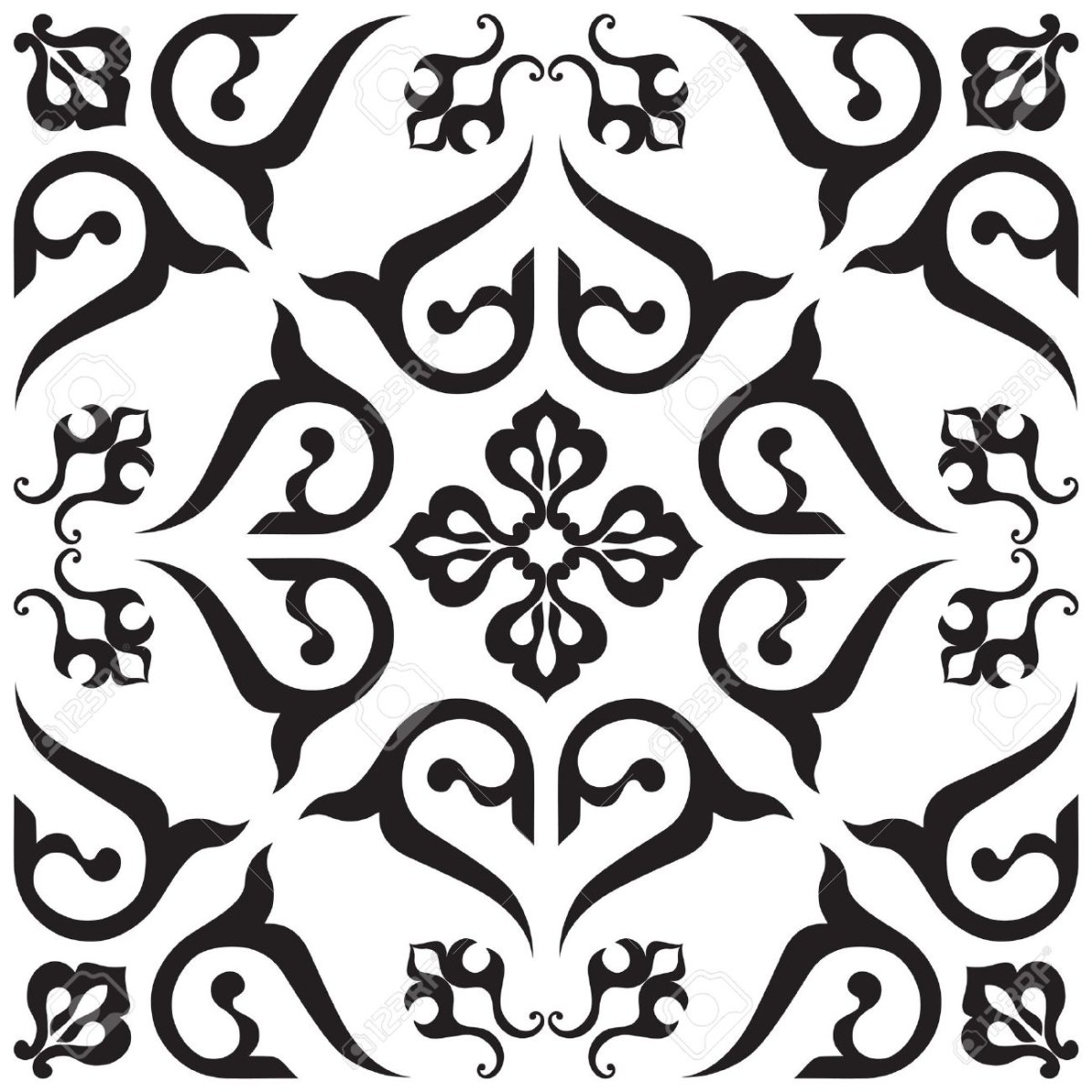 Арабский векторный орнамент